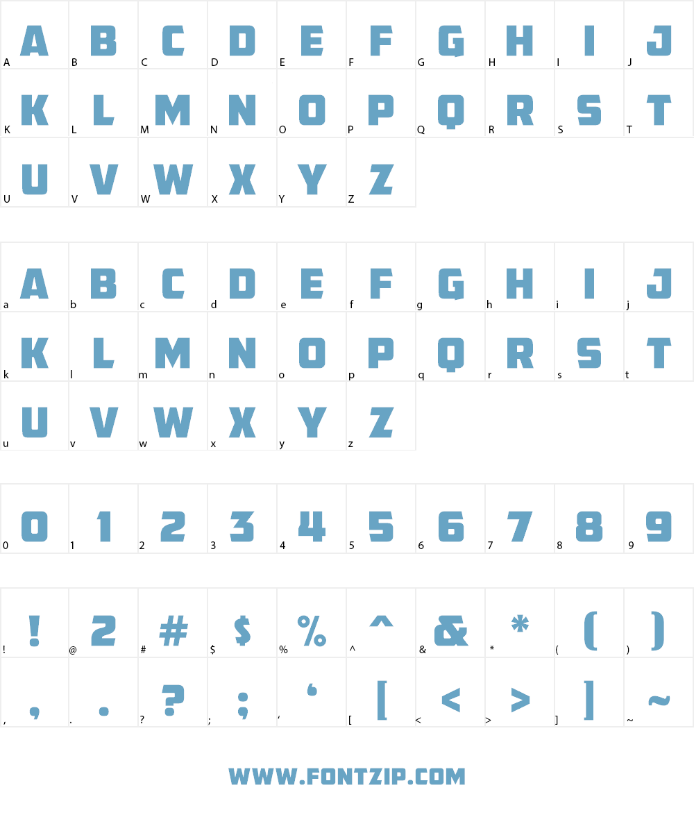 AMCAP Eternal Font Character